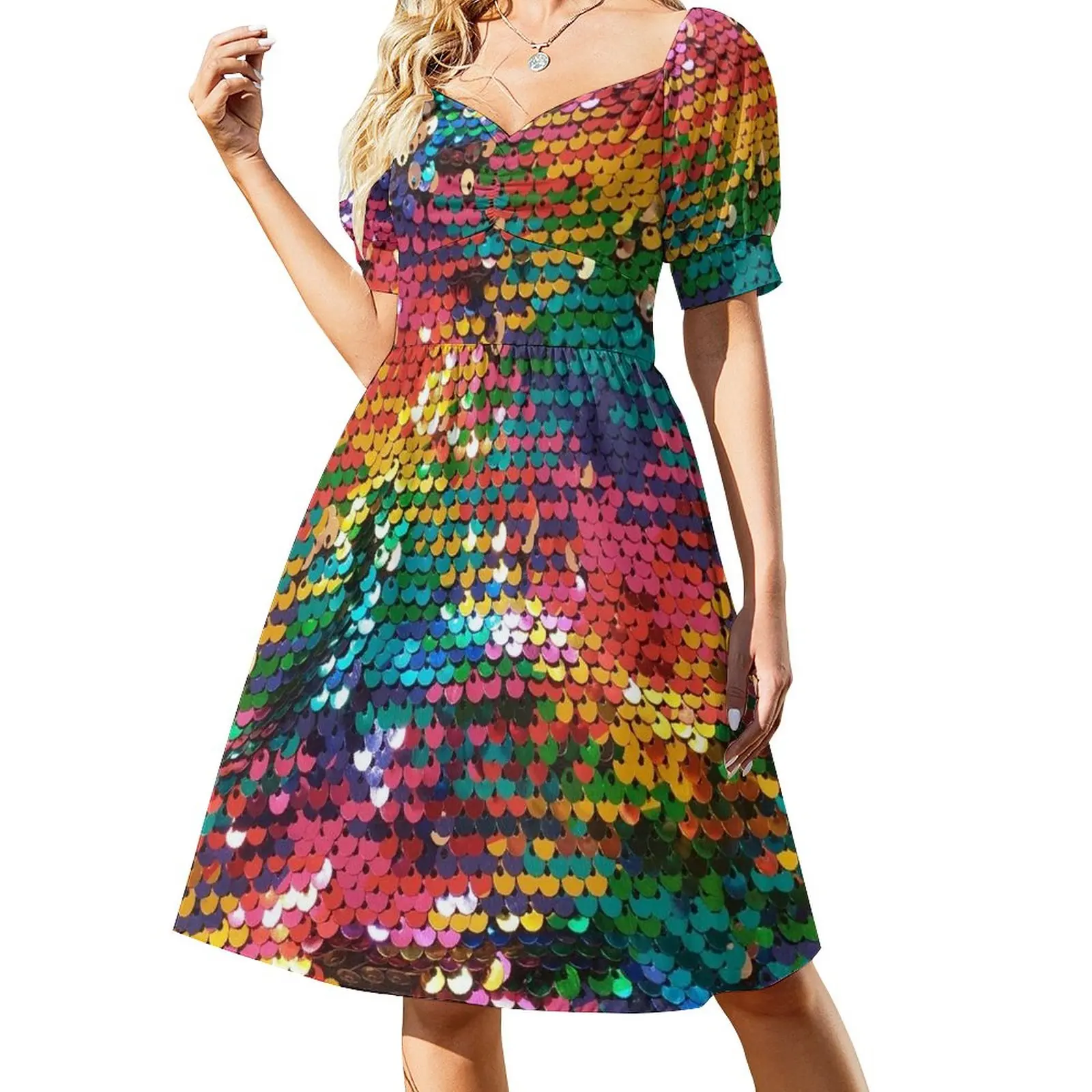 

Платье с разноцветными блестками и Текстурным рисунком, женское вечернее платье, африканские платья для женщин