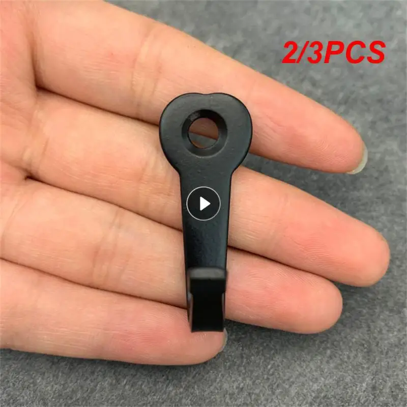 

2/3PCS Hats Hooks Reusable Durable Iron Black Coat And Hat Hook Vintage Clothes Hook High Quality Simple Four Styles