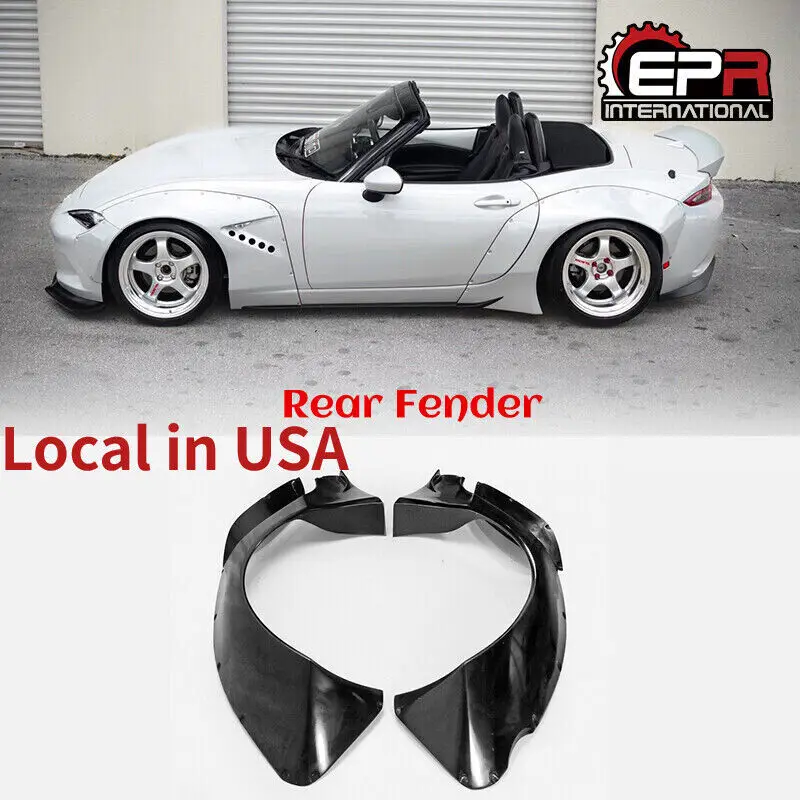 

(Local in USA) For Mazda MX5 ND5RC Miata Roadster RB Style 4Pcs FRP unpainted Rear Fender Mudguards parts