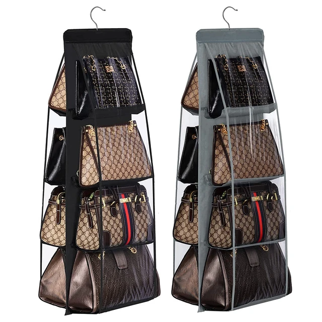 Amazon.com: Purse Storage Organizer for Closet : Adjustable Dividers  Handbag Organizer - Stackable Wire Handbags Storage Baskets - Wallets Tote  Chain Bags Clutches : Home & Kitchen