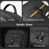 Heroic Knight Business Laptop Backpack 15.6" Men Waterproof Fashion Magnetic Flap Travel Backpack Trekking Casual Backpack Black 6