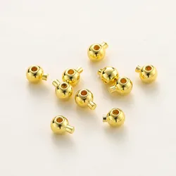 Gold - Plated Brass Snap Clasps for Jewelry Making - Pack of 20 (18K Gold 02)