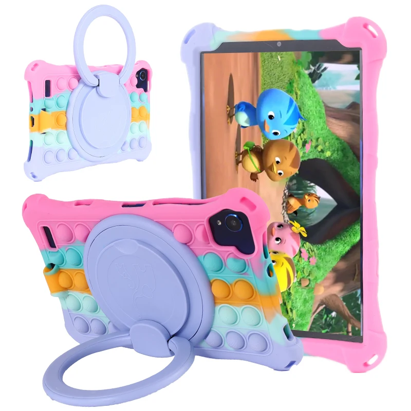 Tablet Pc Case For Huawei Matepad M6 8.4 Inch 2019 Vrd-Al09 Vrd-W09 Cover Mate Pad 360 Degree Rotating Ring Stand Silicone Funda