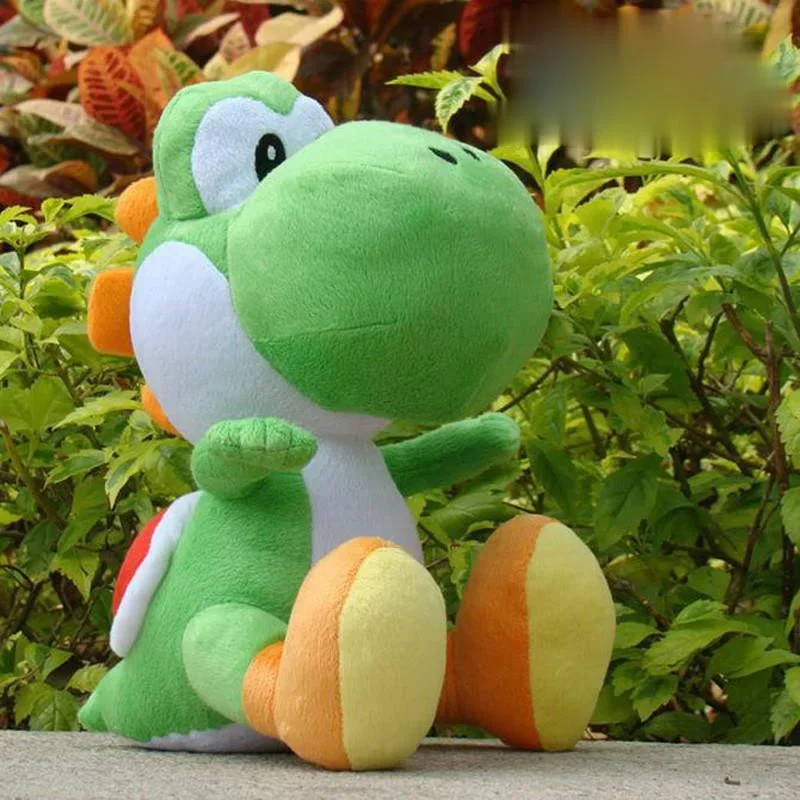 30cm Yoshi Plush Toys Green Stuffed Toys Super Marae Yoshi Plush Toys Stuffed Dolls for All Collection of Game Lovers kawaii mario bros green yoshi soft plush keychain toys yellow super star block stuffed animals peluche pendants dolls