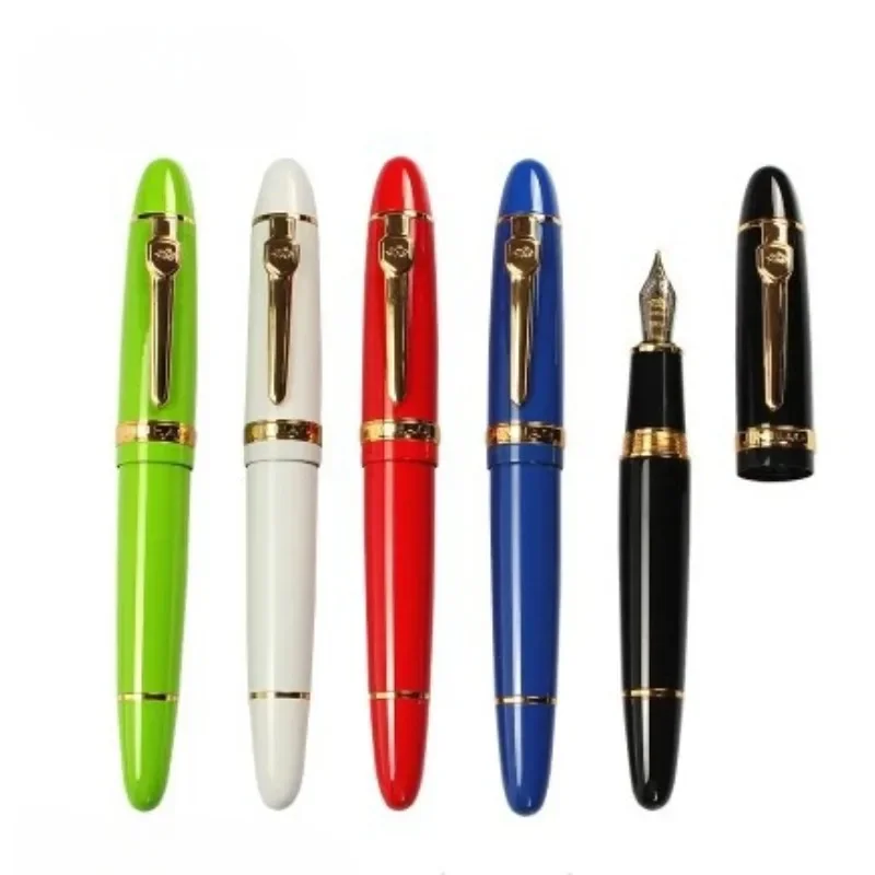 Jinhao 159 만년필, 이리듐 골드 F 0.5mm, 0.7mm, 1.0mm, 펜촉 젤 펜, 비즈니스 학교 금속 문구류 펜