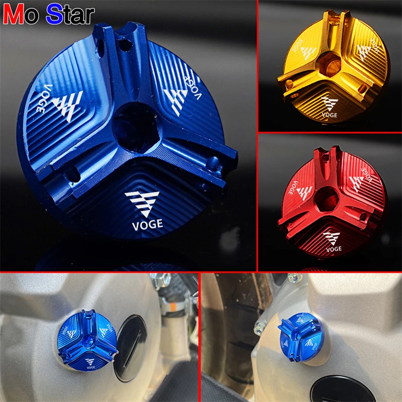 

VOGE Accessories Motorcycle CNC Engine Oil Plug Cover For VOGE 200AC 300AC 300R 300RR 500R 500DS 650DS 500R 600DS