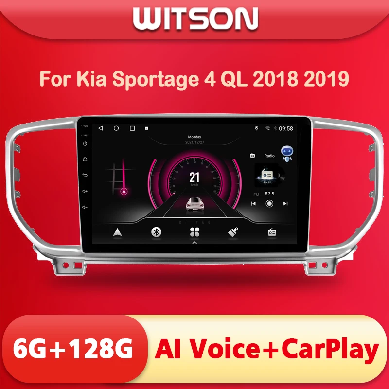 Автомобильная Мультимедийная система WITSON AI VOICE Android 11 для Kia Sportage 4 QL 2018 2019