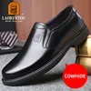 LAORENTOU breathable genuine leather, soft leather, middle-aged business and leisure leather shoes, men's driving shoes 128803 1