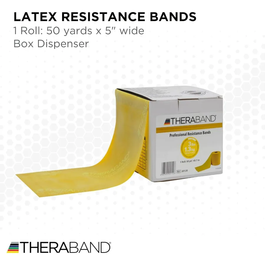 Resistance Band, Black, Special Heavy, 50-Yard Roll, Latex Elastic Band for Exercise