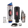 Slip On 51mm For Suzuki GSXR1000 2012-2020 Motorccycle Exhaust Pipe Muffler Escape Mid Link Pipe Steel Carbon