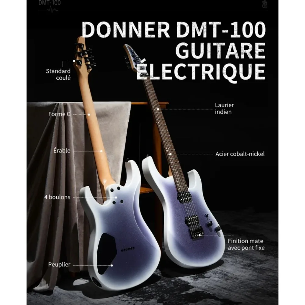 希少 極美品 DONNER DMT100 エレキギター ギターケース付き 希少 極美品 DONNER DMT100 エレキギター ギターケース付き 希少