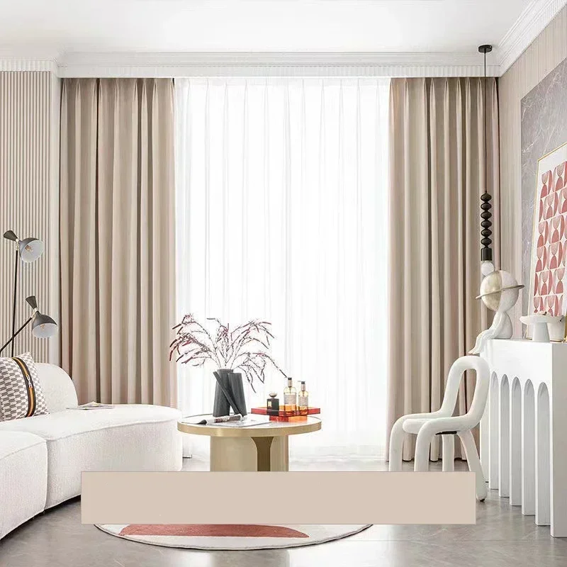 Blackout Curtains Window Curtains Decor Curtains Nordic Minimalist Modern Retro Green Herringbone Thick Velvet Curtains for Living Dining Room Bedroom Blackout Curtain Customize