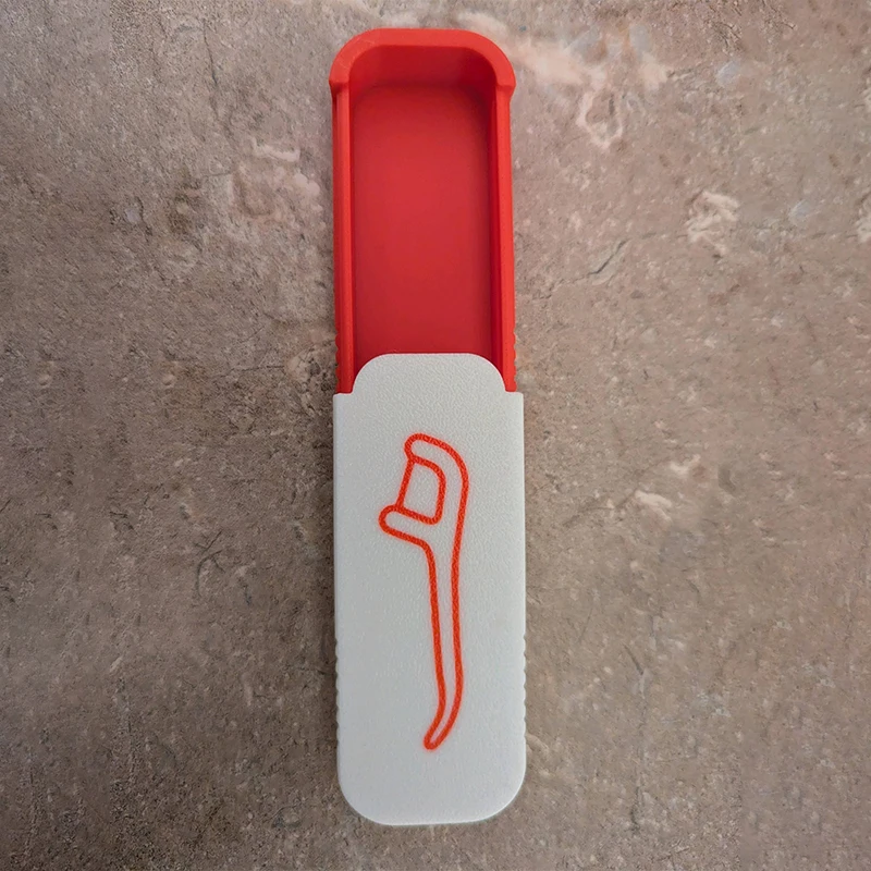 itariaWhite Parque Zahnseide-Box, Mini-Zahnstocher- und Zahnseide-Organizer, Mini-Schiebe-Aufbewahrungsbox für kleine Gegenstände für Reisen im Home Office – Detail 11