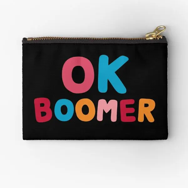 

Ok Boomer Zipper Pouches Cosmetic Wallet Underwear Women Panties Bag Men Pure Pocket Socks Storage Coin Money Key Small