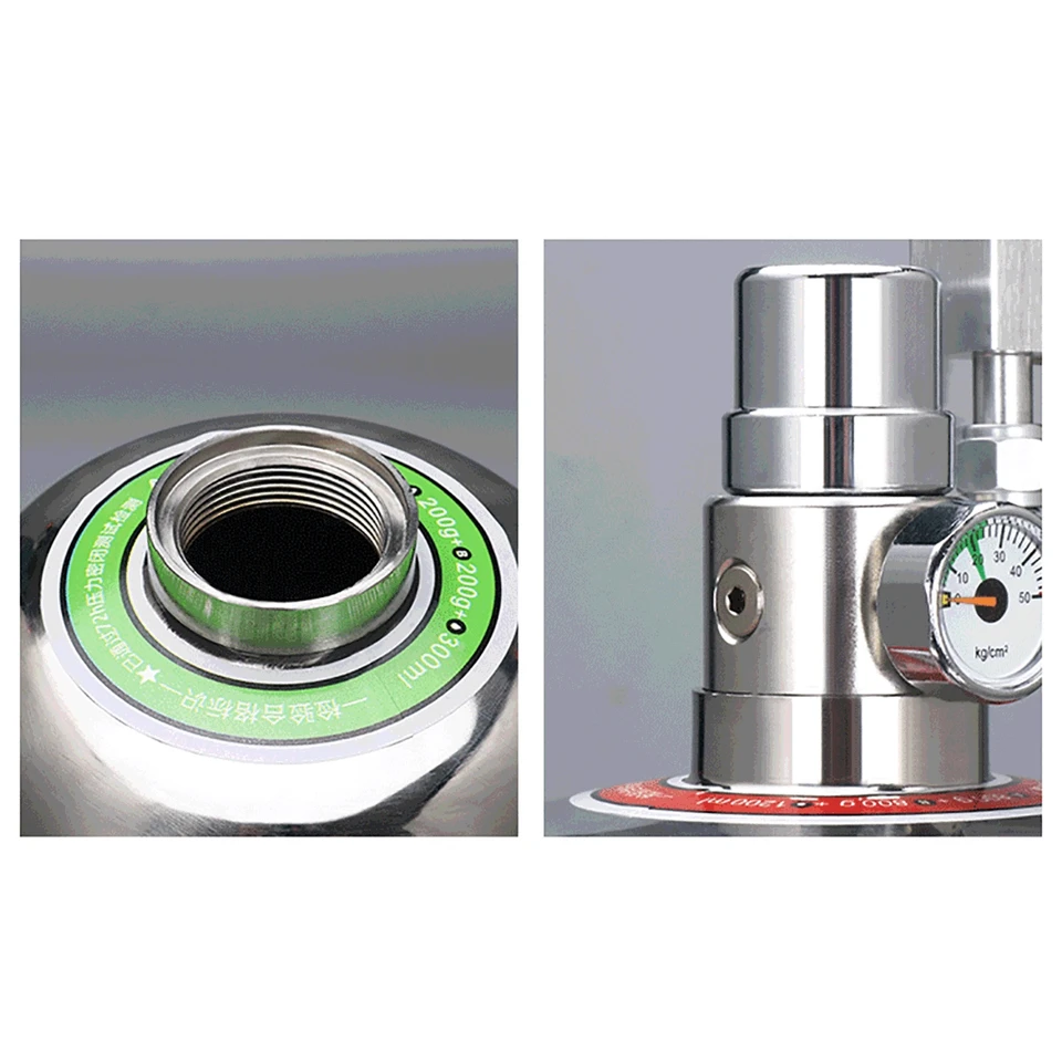 Aquarium CO2 Generator system Kit Stainless Steel CO2 Cylinder