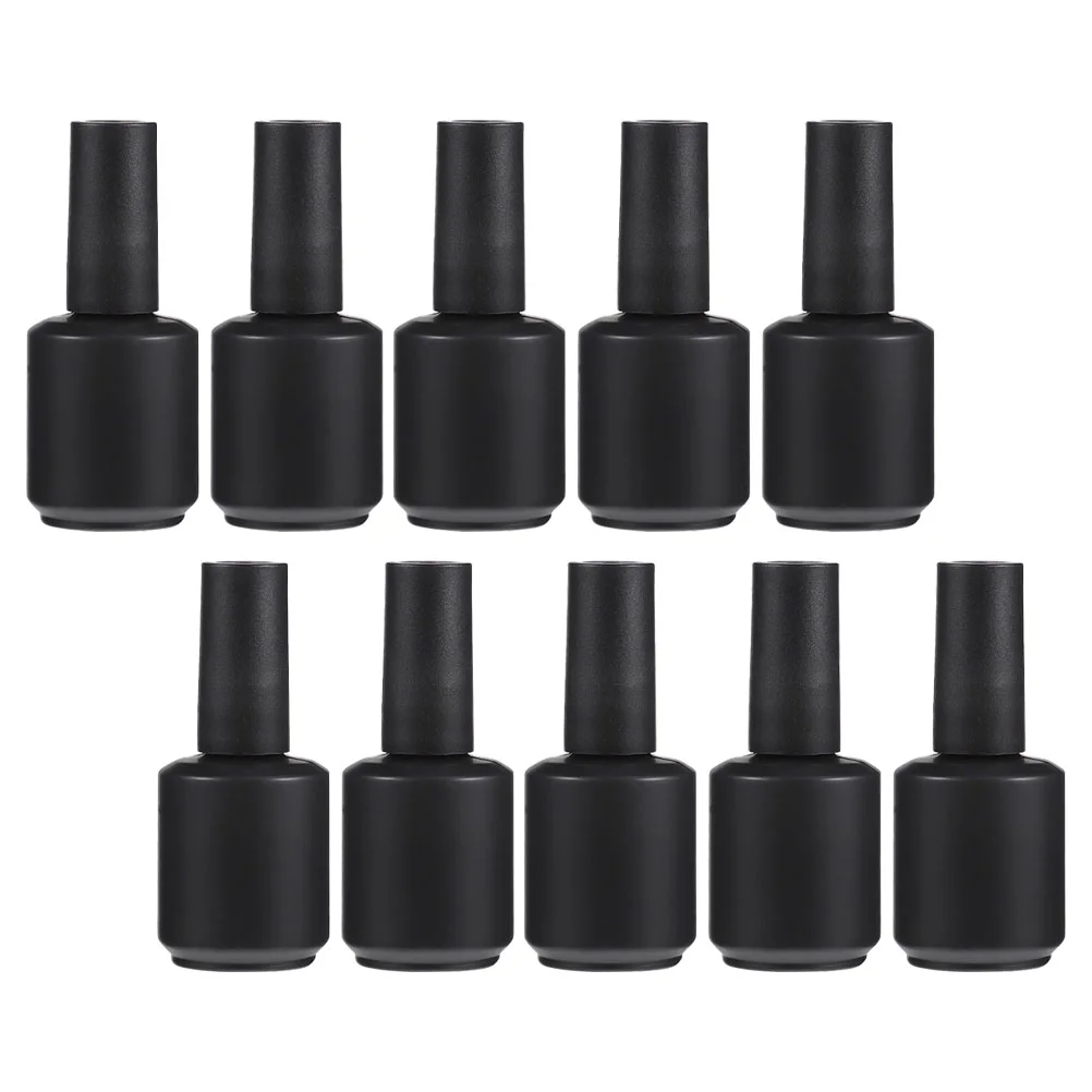 Nail Bottles Polish Empty Glass Gel Bottle Brush With Containers Refillable Diy Clear Vials Holder Vails For Art Storage Makeup dispenser pump bottle nail polish remover push down bottles empty pumping jar airless press manicure makeup clear liquid nails