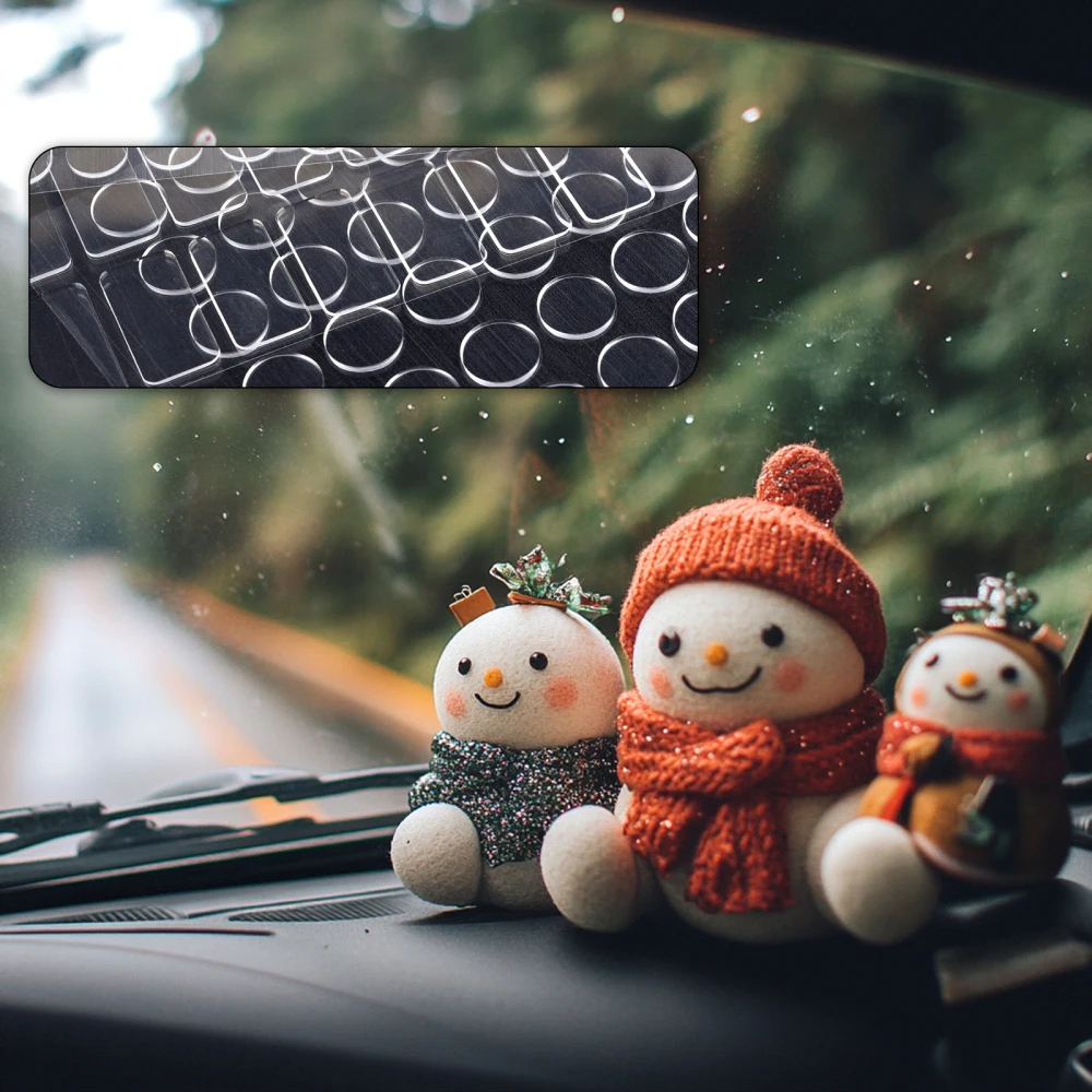 Description Picture 6 of item5 Sheets Nano Gel Mat Transparent Tape Round Traceless Removable Sticky Double-Sided Adhesive Tape For DIY For Fixed Item