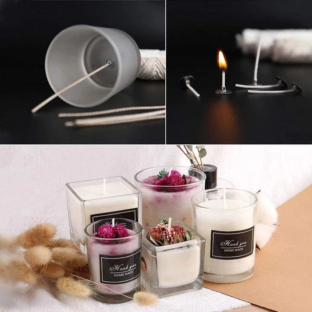 New DIY Handmade Candle Set With Cotton Core Holder Candle Making Kit  Pouring Pot Wicks Sticker DIY Candle Fixator Craft Tools - AliExpress