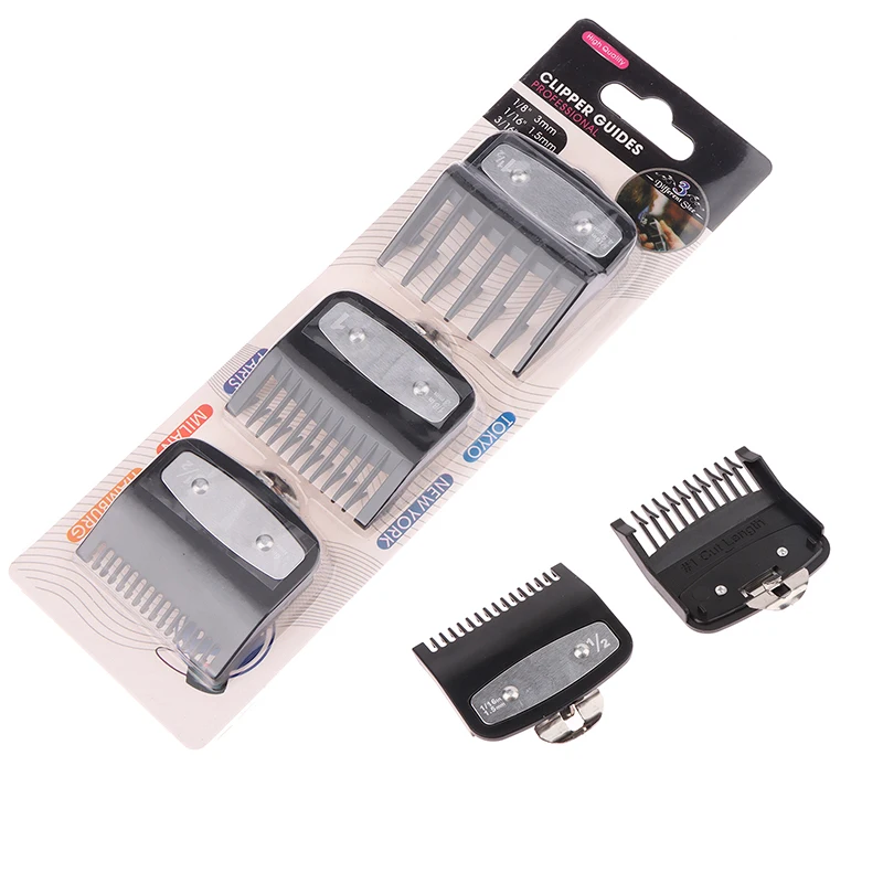Description Picture 3 of item3Pcs/set Hair Clipper Guards Guide Combs Trimmer Cutting Guides Styling Tools Attachment Compatible 1.5mm 3mm 4.5mm
