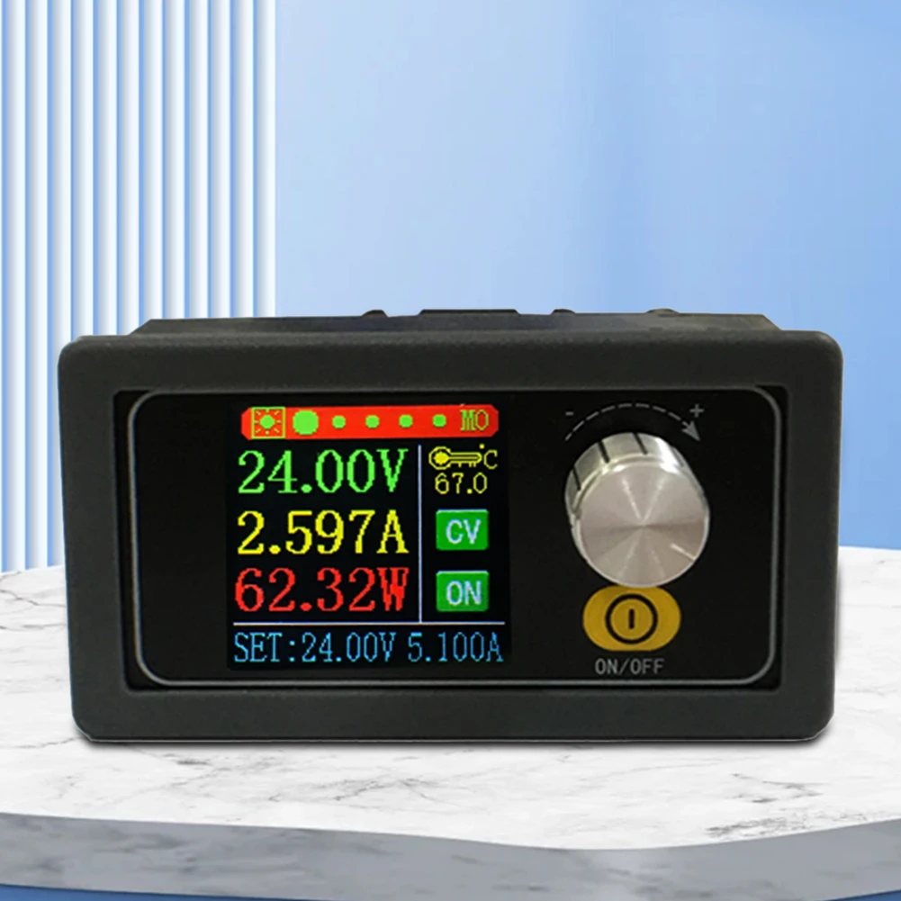 가변 전압 조정기, 스텝 업 다운 모듈, XYS3580, XYS3580W DC 벅 부스트 컨버터, 4.4 인치 LCD CC CV, 0.6-36V, 5A 볼트, 80W
