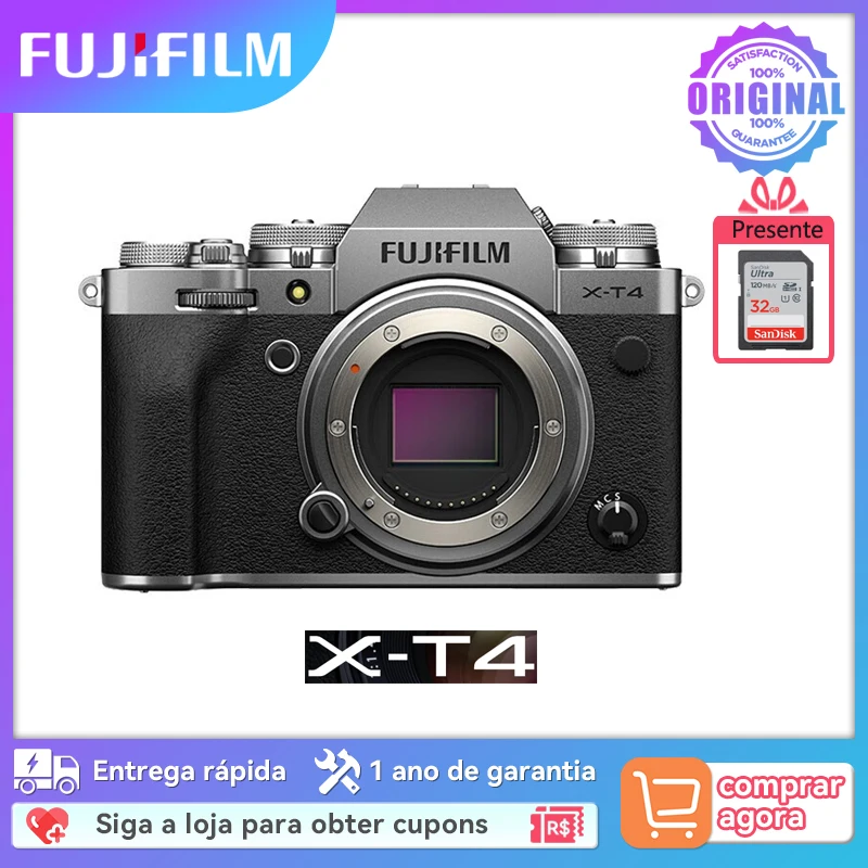 Fujifilm X-T4 XT4 APS-C Mirrorless Camera Professional 4K Video Support Slow Motion Photography Digital Camera Vlog HD Travel