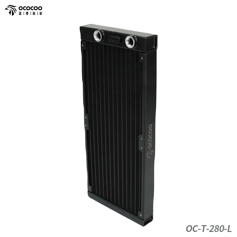 Ococoo-aluminium Water Cooling Radiator Bico Fixo Computer Beauty Equipment 3dprinter Faça Você Mesmo Sistema de Refrigeração 280 mm g1 4 - Imagem 2