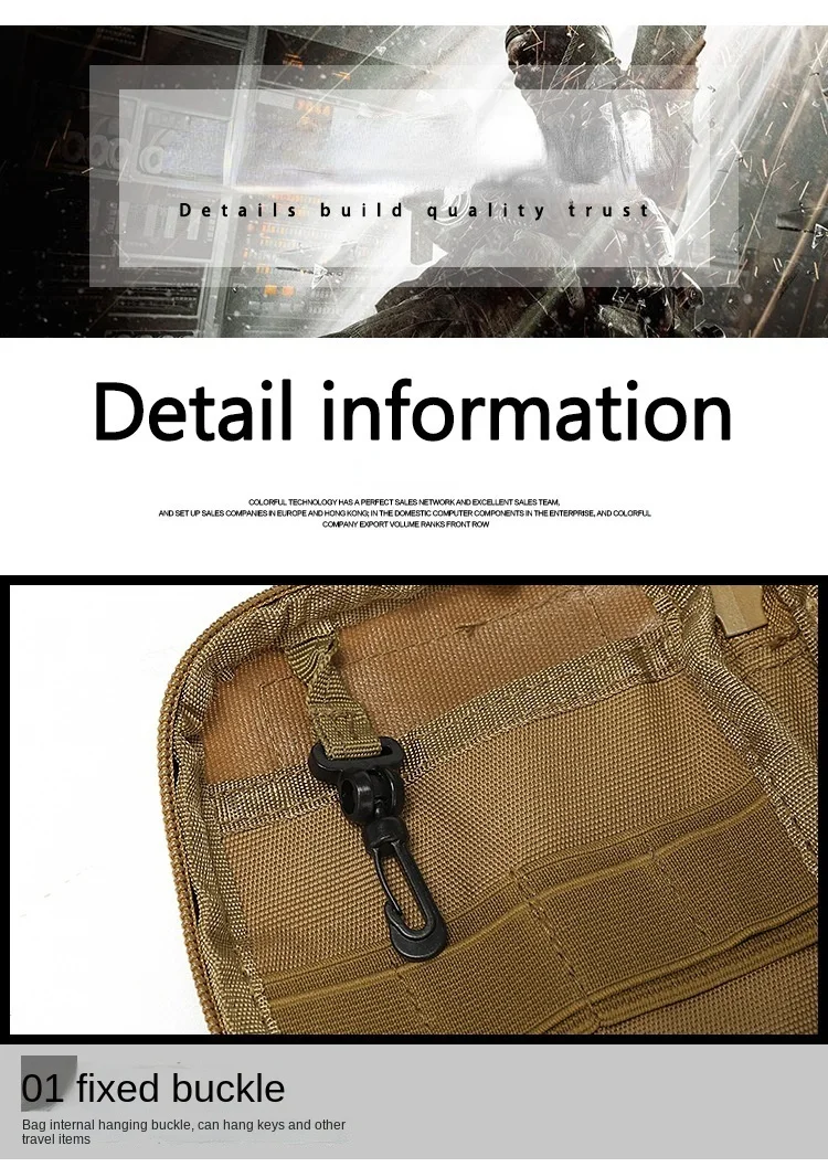 EDC Molle Tasche Kleine Hüfttasche Wandern Camping Jagd Zubehör Medizinische Tasche Outdoor Handy Fall Halter Sport EMT Tasche – Detail 19