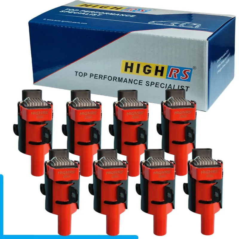 8 Pack Red High Performance Ignition Coils For GMC Chevy C1251