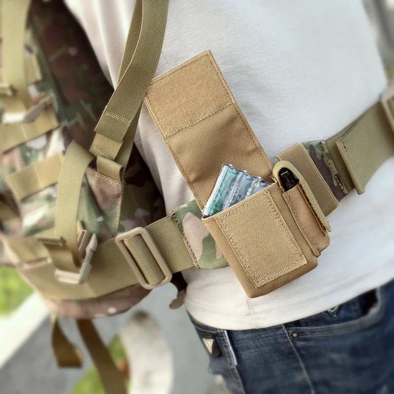 Hunting Molle Pouch Tactical Single Pistol Magazine Pouch Waist Bags Fanny Pack Outdoor Sports Camping Cigarette Waist Pouch 6
