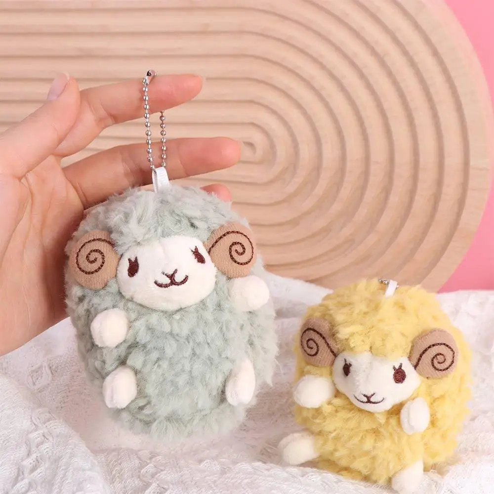 Cartoon Anime Mini Sheep Plush Keychain Lamb Mini Sheep Sheep Plush Pendant Soft Fluffy Soft Lamb Doll Ornament Children Toys