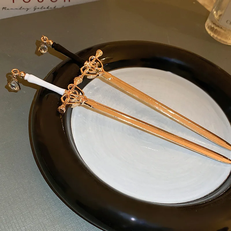Hair Accessory hair accessory Sword Hairpin Hair Stick jewelry accessories Chinese Headband Woman Diy Hairstyle Harajuku Vintage Bridesmaid Gift