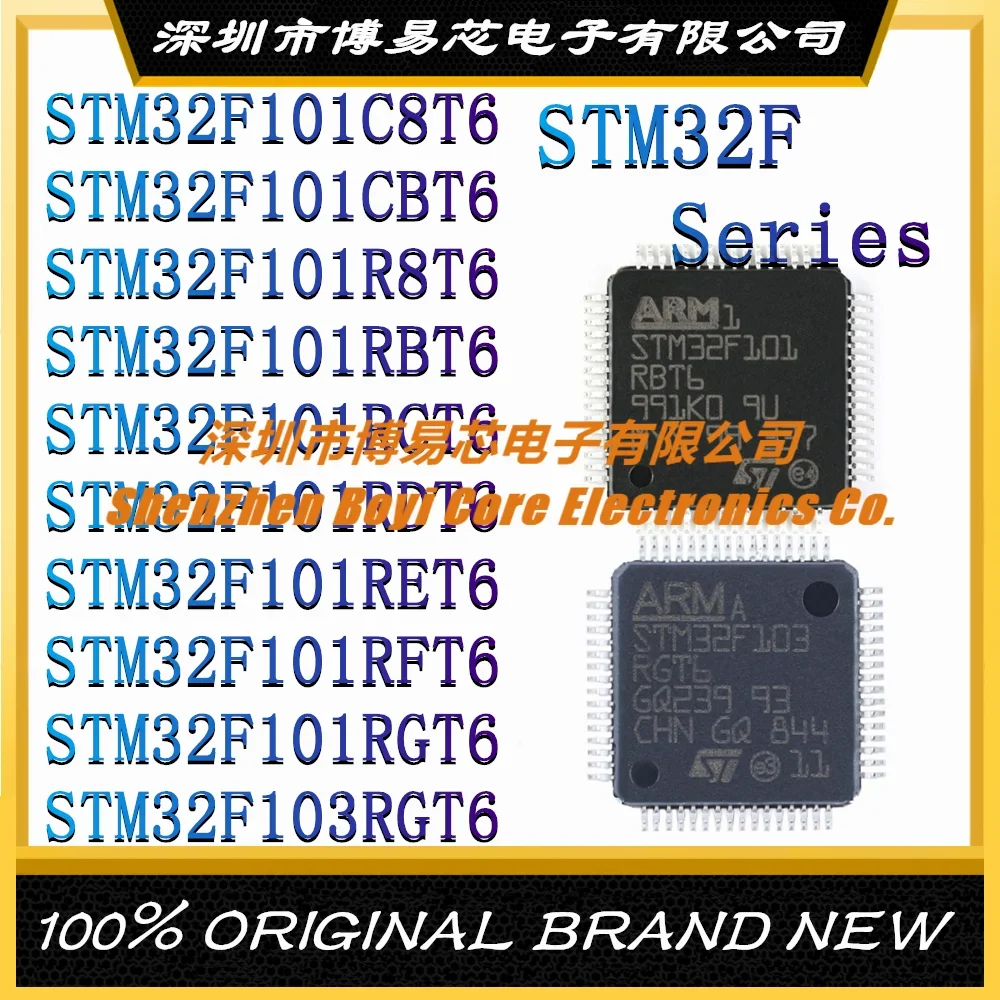 STM32F101C8T6 STM32F101CBT6 STM32F101R8T6 STM32F101RBT6 STM32F101RCT6 STM32F 101RDT6 101RET6 101RFT6 101RGT6 103RGT6 MCU LQFP new original stm32f103c8t6 stm32f stm32f103 lqfp 48