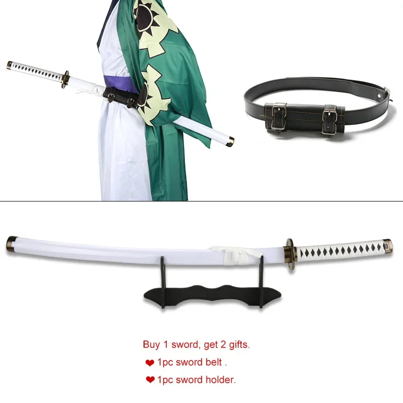 1:1 Anime Roronoa Zoro Katana sword Wooden Toy Swords Wado kitetsu Shusui Enma Cosplay Weapon Props