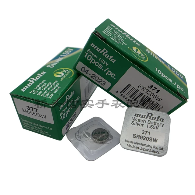 100X renata Silver Oxide Watch Battery 377 SR626SW 626 1.55V % original  brand renata battery - AliExpress