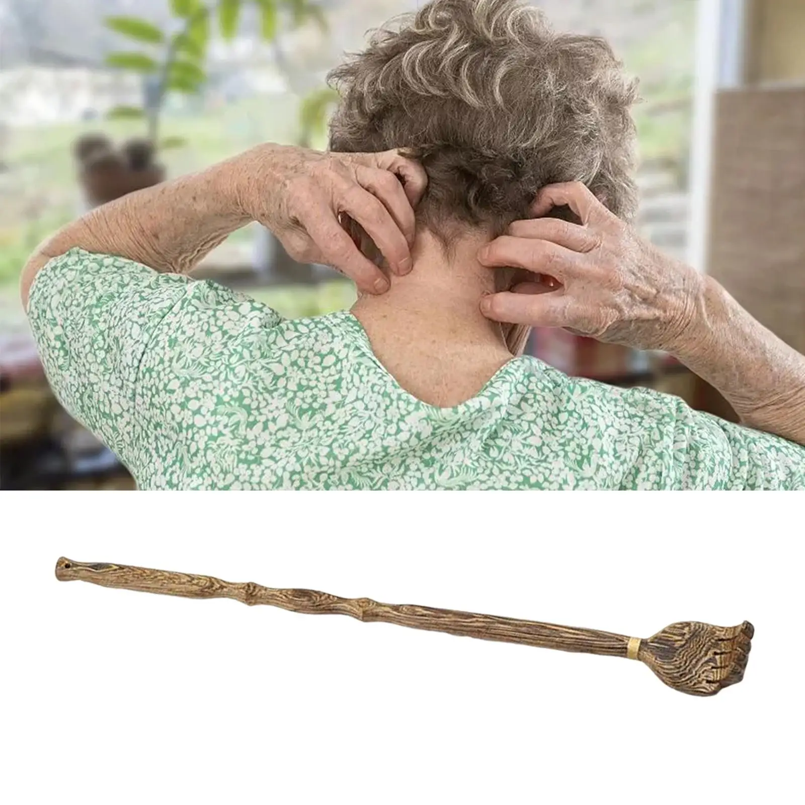 

Back Scratcher 48cm Scratching Tool Gifts Portable for Men Women Kids Travel Office Home Face Head Foot Scratcher Massage Tools