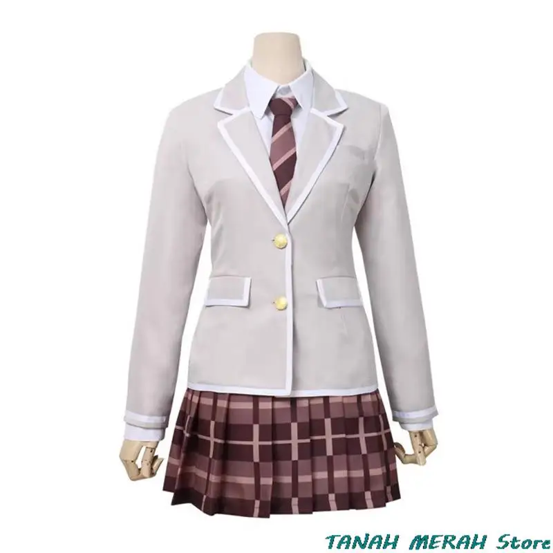 

Anime BanG Dream! Imai Lisa Rimiri Toyama Kasumi Cosplay Costume 3rd Year Japanese JK School Uniform Wig Woman Kawaii Party Suit