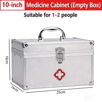 Valigetta Portatile per Medicinali 10/12/14/16 Pollici, Cassetta di Pronto Soccorso con Tracolla