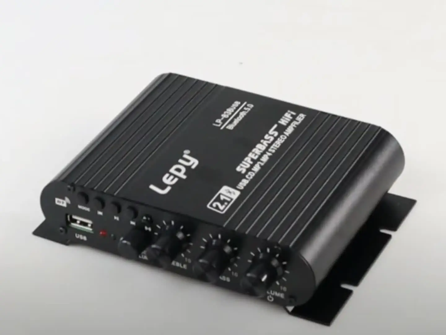 LEPY838 Mini Audio HiFi Bluetooth 5.0 Power Class D Amplifier Tpa3116 Digital Amp 50W*2 Home Car Marine USB/AUX IN