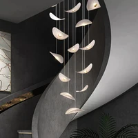 Stair Chandelier High Ceiling Pendant Lights Living Room Chandelier Pendant Lamp for Dining Table Hall Chandelier Glass 4