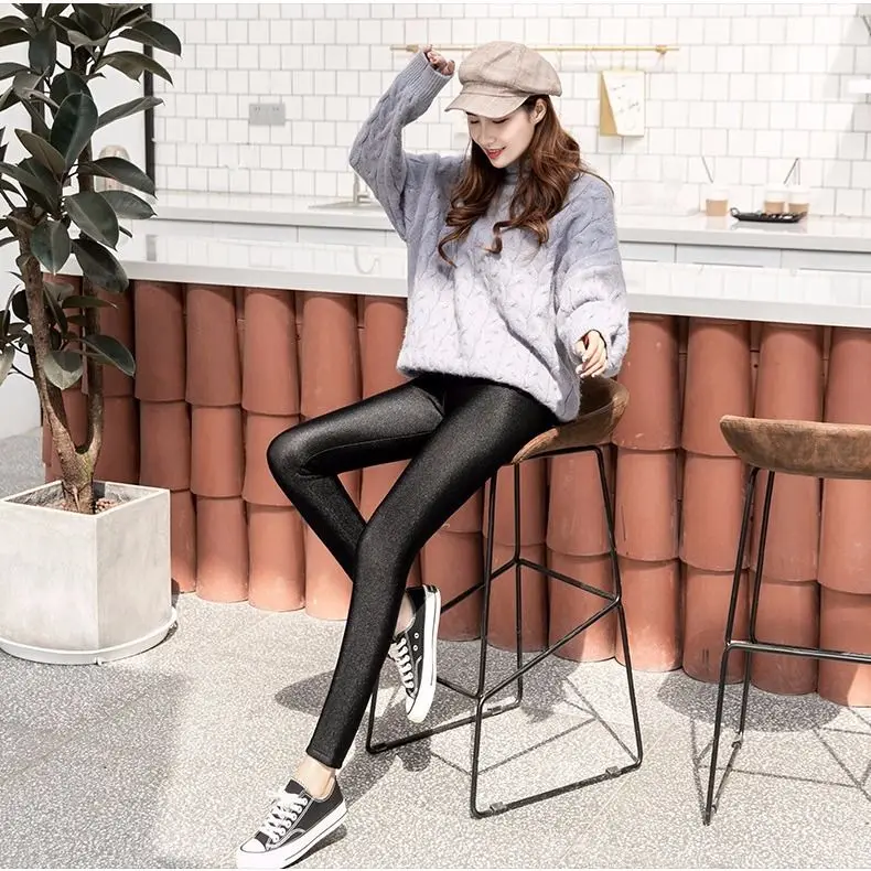 Invisible Open Crotch Outdoor Sex Pants Lambswool Sexy Yoga Push Up Leggings Winter Warm Trousers Club Plus Size Women Clothing
