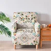 Stretch Club Chair Cover Pastoral Style Spandex Armchair Slipcovers Single Seat Sofa Covers for Study Room Bar Counter Hotel 3