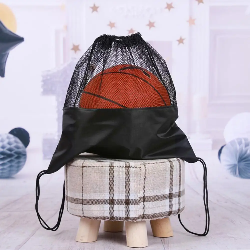 

1pcs Half net bag mouth football basketball bag Oxford outside bag basketball bag basketball H3D9