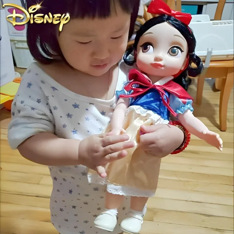 

Disney Snow White Toy Mermaid Long Hair Frozen Anna Aisha Cute Doll Play House Collection Toy Doll Girl Birthday Christmas Gift