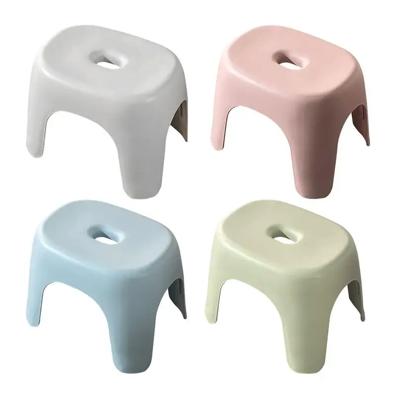 

Portable Low Stool Multifunctional Stepping Stool Household Transparent Plastic Small Stool For Kitchen Bathroom Accessories