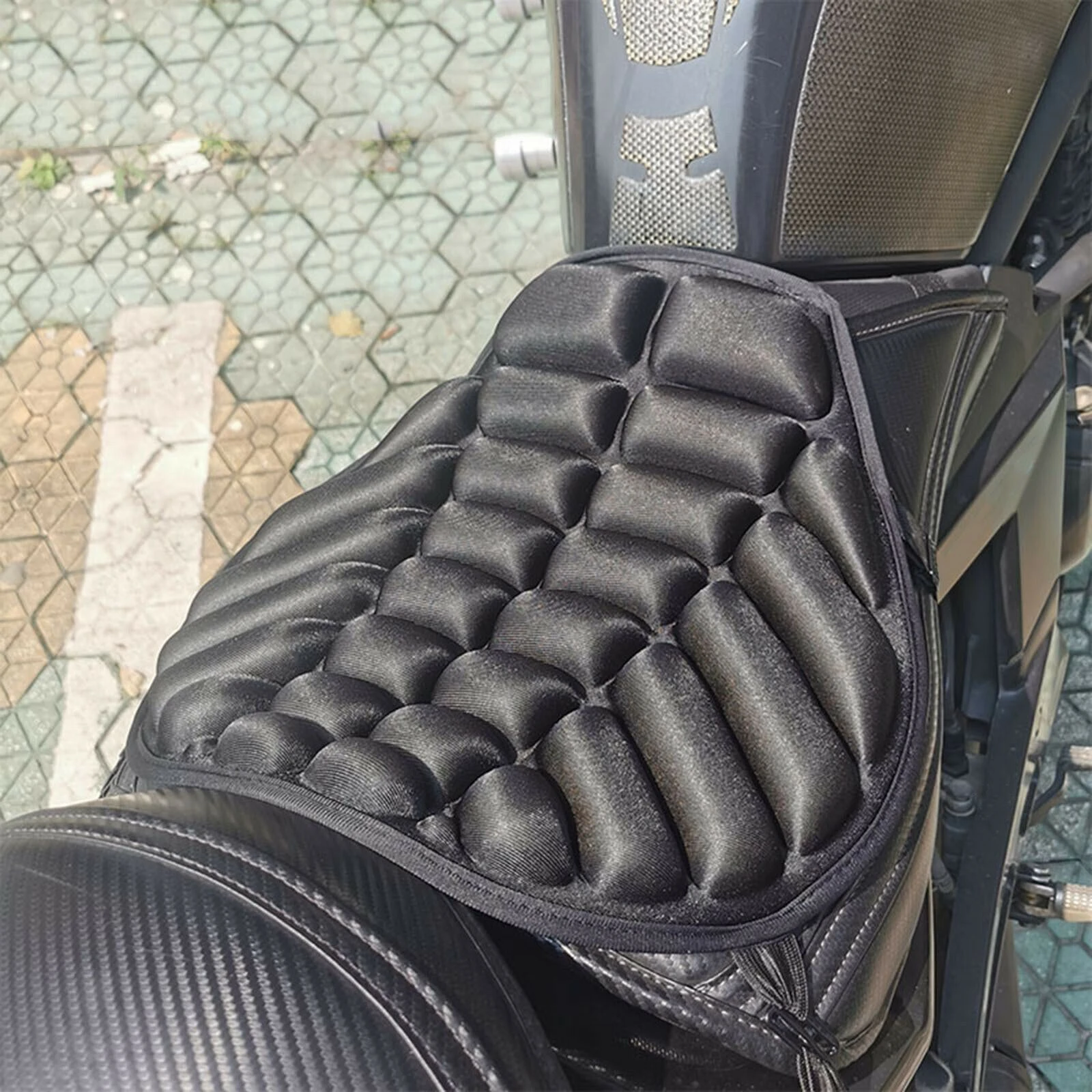 de 3D antideslizante para asiento de motocicleta, cojín de de alta calidad para moto| | -
