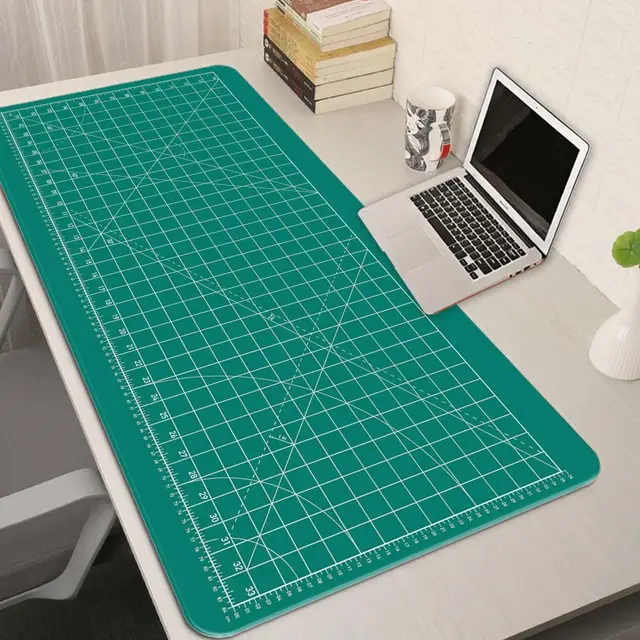 Cutting-Mat-white-on-black Mouse Pad Office Gaming Laptop Deskmat Anime Mousepad Gamer Keyboard Mouse Mat Computer Accessories 1