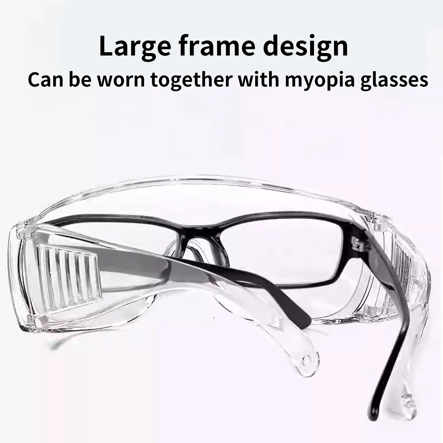 Stylish Clear Safety Glasses Surgery Patient Protection Lenses Prescription Goggles Ansi Z87 Anti Fog Dust Lab Industry Working protective goggles,protective glasses