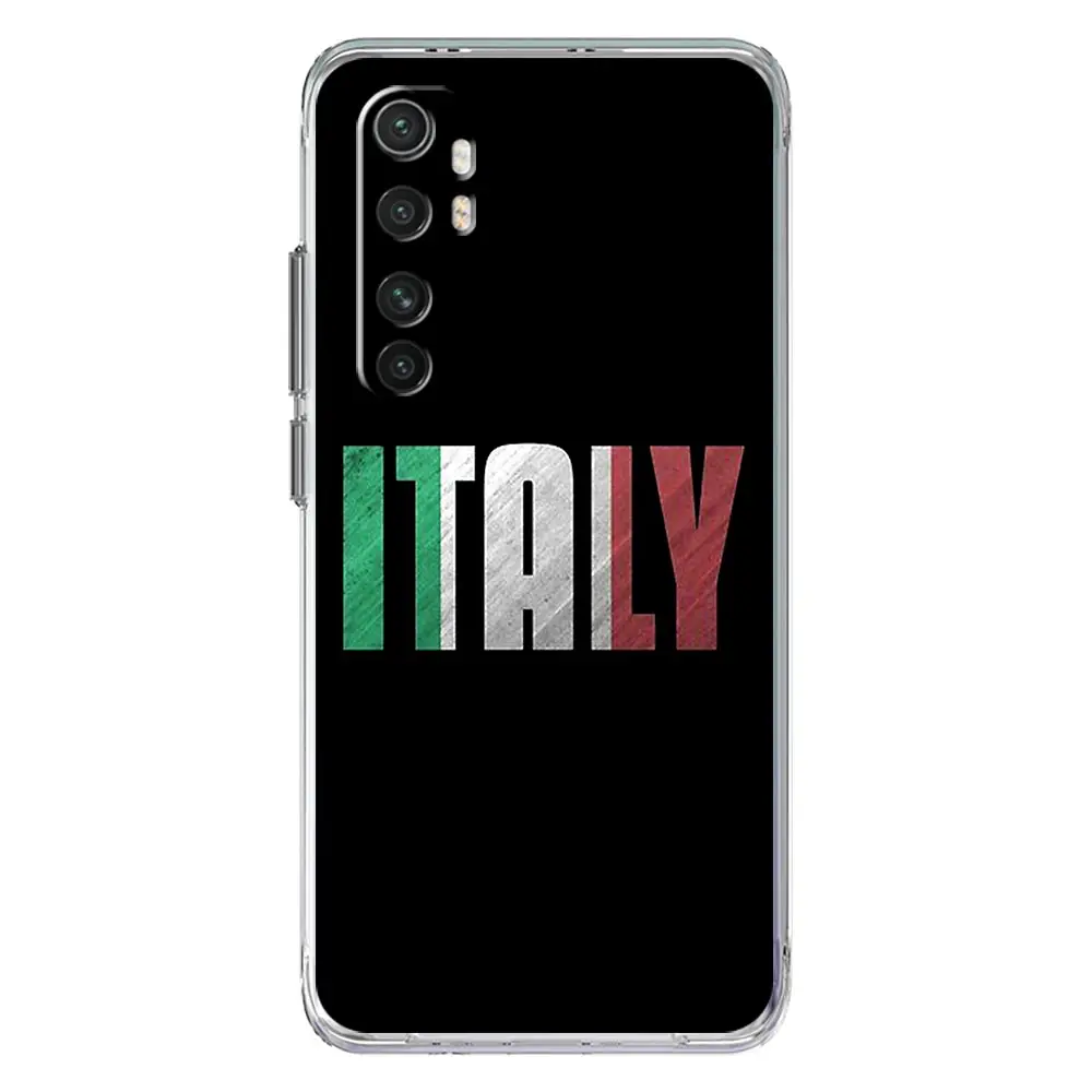Italian Flag Clear Phone Case Cover