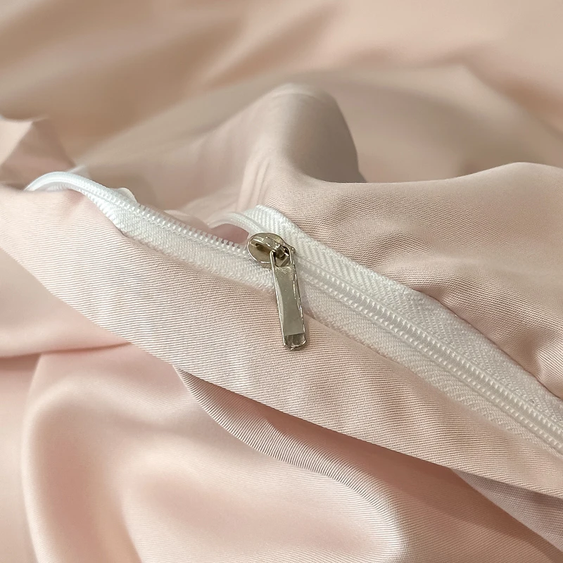 4Pcs Lyocell Bamboo Fiber Soft Silky Cool Feeling Floral Plant Prints Bedding Set Duvet Cover Bed Sheet/Fitted Sheet Pillowcases 4
