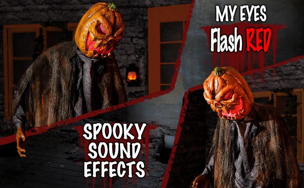 Animatronics Pumpkin Halloween Decorations